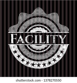 Facility silver shiny badge