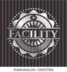 Facility silvery emblem or badge