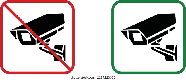 facility under video surveillance symbol