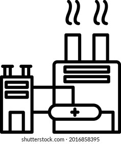  Facility Vector Line Icon Design
