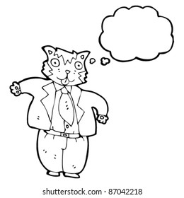 fact cat businessman