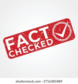 Sello rojo verificado con diseño de marca de verificación