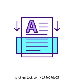 Fact Checking RGB Color Icon. Verifying Info. Misinformation Spreading Prevention. Providing Accurate, Unbiased News Analysis. Media Literacy. Investigation Process. Isolated Vector Illustration