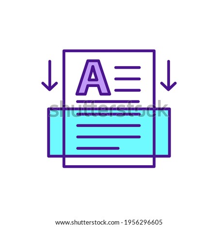 Fact checking RGB color icon. Verifying info. Misinformation spreading prevention. Providing accurate, unbiased news analysis. Media literacy. Investigation process. Isolated vector illustration