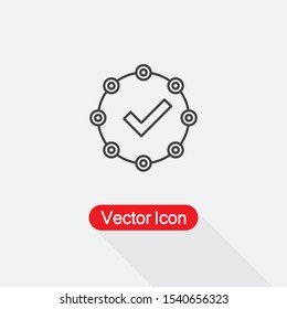 Fact Icon, Accepted Icon Vector Illustration Eps10