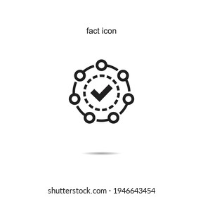 fact icon vector illustration graphic on background
