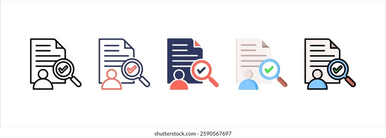 Fact Multi Style Icon Set