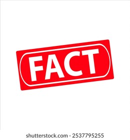 Fact Rubber stamp vector design. Rubber Stamp Illustration - Vector
