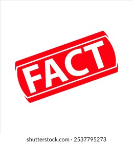 Fact Rubber stamp vector design. Rubber Stamp Illustration - Vector
