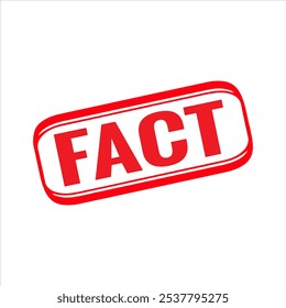 Fact Rubber stamp vector design. Rubber Stamp Illustration - Vector
