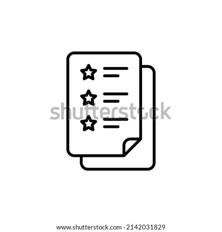 Fact Sheet icon in vector. logotype