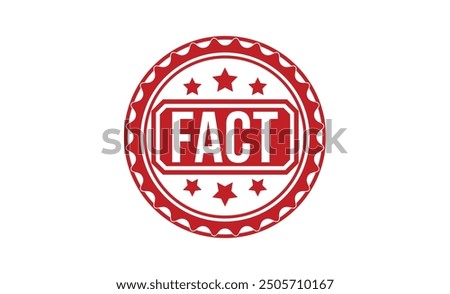Fact stamp red rubber stamp on white background. Fact stamp sign. Fact stamp.