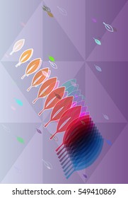 faction among narrow representation, magical leaf vector background with textile