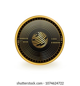 Factom Cryptocurrency Coin Isolated