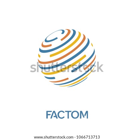 Factom Cryptocurrency Coin Sign