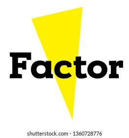 factor stamp on white