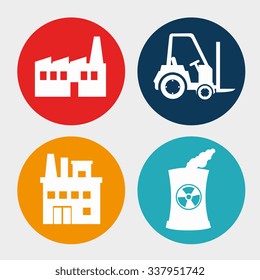 Factories and industries graphic design, vector illustration eps10