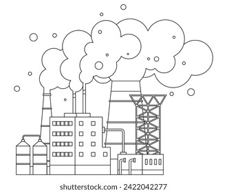 Factories vector illustration. Factories, engines progress, propel us forward with fuel technological ingenuity Industrialized zones, arenas advancement, host grand spectacle machinery in motion