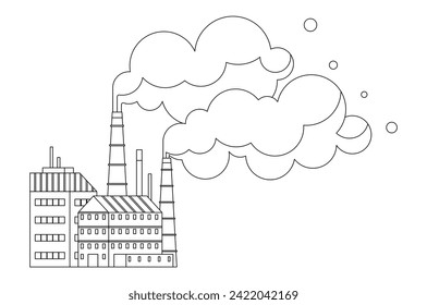 Factories vector illustration. Manufacturing is language spoken by factories, dialect engineering and technological mastery Factories metaphor is dance, each movement step in choreography