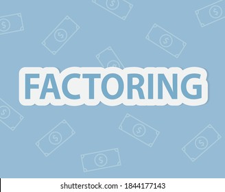factorización del concepto de transacción financiera - ilustración vectorial