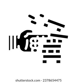 factors risk glyph icon vector. factors risk sign. isolated symbol illustration