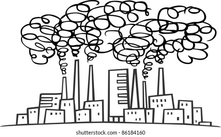 4,969 Cartoon factory smoke Images, Stock Photos & Vectors | Shutterstock