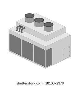 
Factory air conditioners are large in order to be able to provide suitable cooling for the factory.