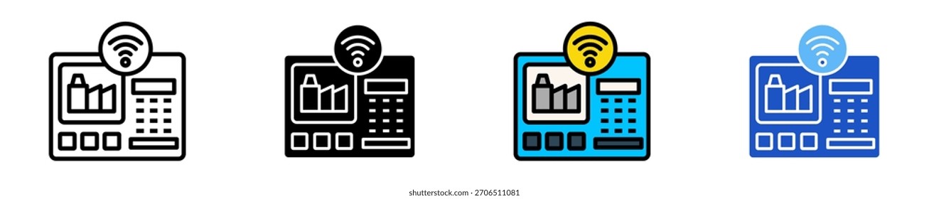 Factory Alarm System Symbol Set Multiple Style Collection