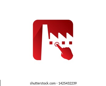 Factory App Logo Template, Icon, Symbol