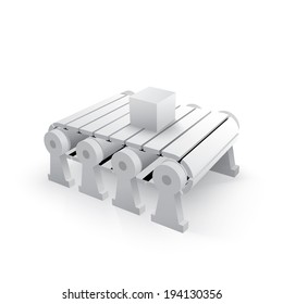 Factory assembly line infographics template element for your business presentation  