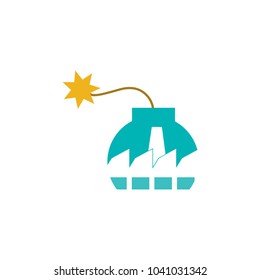 Factory Bomb Logo Icon Design