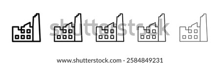 Factory breakdown icon Vector logo sign