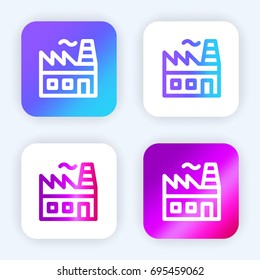 Factory bright purple and blue gradient app icon