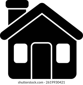 Factory Building Black Vector Icon