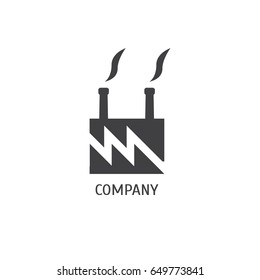 Factory building company logo