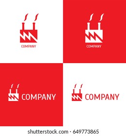 Factory building company logo