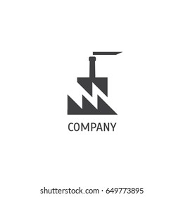 Factory building company logo