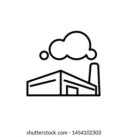 factory building icon, illustration design