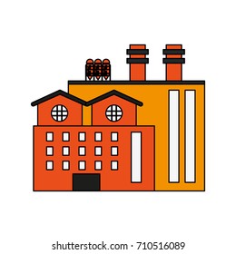 factory building icon image 