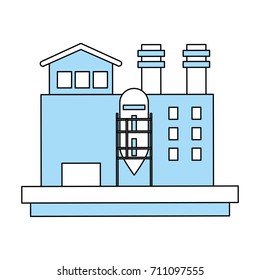 factory building icon image 