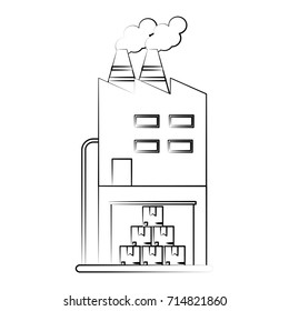 factory building icon image 