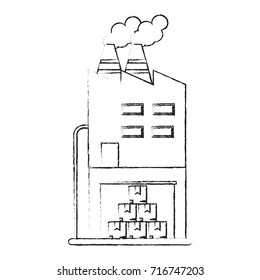 factory building icon image