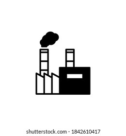 Factory building icon vector illustration