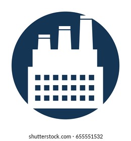 factory building isolated icon