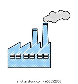 factory building isolated icon