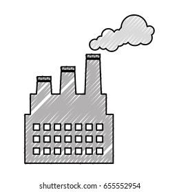 factory building isolated icon