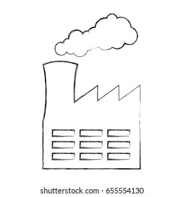 factory building isolated icon