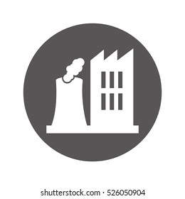 factory building isolated icon vector illustration design