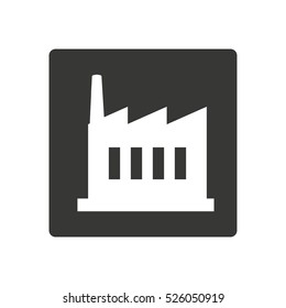 factory building isolated icon vector illustration design