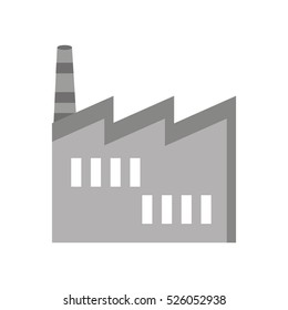 factory building isolated icon vector illustration design